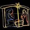 vidaXL Décoration de la crèche de Noël 240 LED 116x41x87 cm