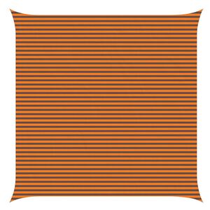 vidaXL Voile d'ombre Orange et marron 6 x 6 m 100 % polyester Oxford