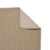 vidaXL Tapis de couloir aspect sisal sable 50x200 cm