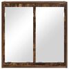 vidaXL Armoire Miroir de Salle de Bain Ch&ecirc;ne fum&eacute; 60 x 20 x 60 cm