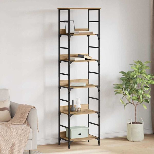 vidaXL &Eacute;tag&egrave;re Ch&ecirc;ne artisanal 50 x 33 x 188,5 cm Bois d'ing&eacute;nierie