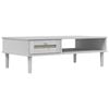 vidaXL Table basse SENJA aspect rotin blanc 100x55x33 cm bois massif