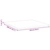 vidaXL Surmatelas Blanc 70 x 200 x 3.5 cm Tissu Jacquard