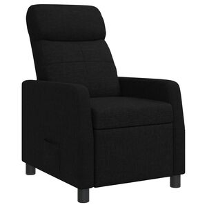 vidaXL Fauteuil inclinable Noir Tissu