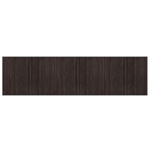 vidaXL Tapis rectangulaire marron fonc&eacute; 80x300 cm bambou