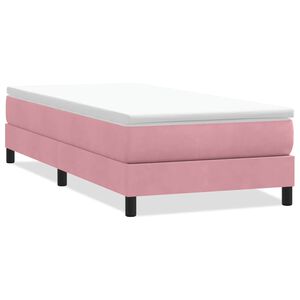 vidaXL Sommier &agrave; lattes de lit sans matelas rose 80x220 cm velours