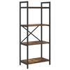 vidaXL &Eacute;tag&egrave;re 4 niveaux 56 x 34 x 133,5 cm Bois d'ing&eacute;nierie