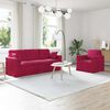 vidaXL Ensemble de Canap&eacute;s 2 pcs Bordeaux 198 x 78 x 80 cm Velours