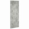 vidaXL Porte-manteau mural Montage mural Gris b&eacute;ton 30 x 1,5 x 80 cm
