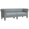 vidaXL Canap&eacute; Gris clair 201,5 x 74,5 x 74,5 cm Polyester