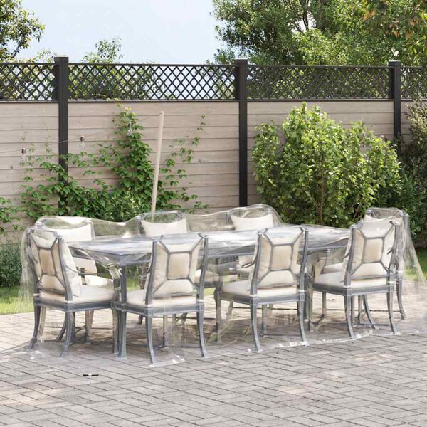 vidaXL B&acirc;che transparente avec &oelig;illets 2x6 m PVC