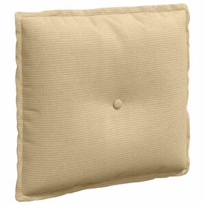 vidaXL Coussin de Dos Vert gris 50 x 45 cm Tissu en velours c&ocirc;tel&eacute;