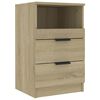 vidaXL Table de chevet Ch&ecirc;ne sonoma Bois d'ing&eacute;nierie