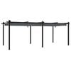 vidaXL Tonnelle avec toit r&eacute;tractable anthracite 3x6 m aluminium