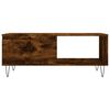 vidaXL Table basse Ch&ecirc;ne fum&eacute; 90x50x36,5 cm Bois d'ing&eacute;nierie