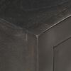 vidaXL Table de chevet Noir et dor&eacute; 40x30x50cm Bois de manguier massif