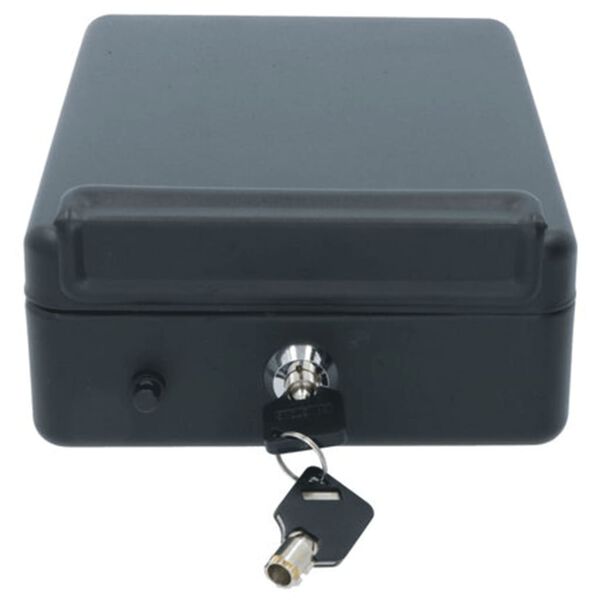 Carpoint Coffre-fort de voiture Acier 22,5x16x7,5 cm Noir