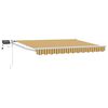 vidaXL Store r&eacute;tractable manuel avec LEDs Jaune, Gris et Blanc 3 x 2 m