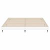 vidaXL Cadre de lit sans matelas blanc 200x200 cm bois d'ing&eacute;nierie