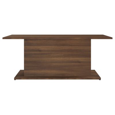 vidaXL Table basse chêne marron 102x55,5x40 cm bois d'ingénierie