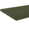 vidaXL &Eacute;tag&egrave;re flottante 2 pcs Vert olive 100 x 18 x 2,5 cm Acier