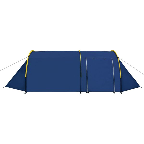 vidaXL Tente de camping 4 personnes bleu marine et jaune
