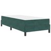 vidaXL Lit &agrave; ressorts avec matelas Vert fonc&eacute; 90 x 190 cm tissu