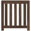 vidaXL Cache-radiateur ch&ecirc;ne marron 78x20x82 cm bois d'ing&eacute;nierie