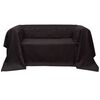 vidaXL Housse de canap&eacute; Micro-su&egrave;de Marron 210x280 cm