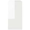 vidaXL &Eacute;tag&egrave;res cube murales 2 pcs Blanc brillant 30x15x30 cm