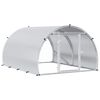 vidaXL Poulailler Argent&eacute; 200 x 150 x 100 cm Acier galvanis&eacute;