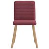 vidaXL Chaises &agrave; manger lot de 6 rouge bordeaux tissu