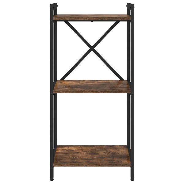 vidaXL &Eacute;tag&egrave;re Ch&ecirc;ne fum&eacute; 40 x 30 x 85 cm Bois d'ing&eacute;nierie
