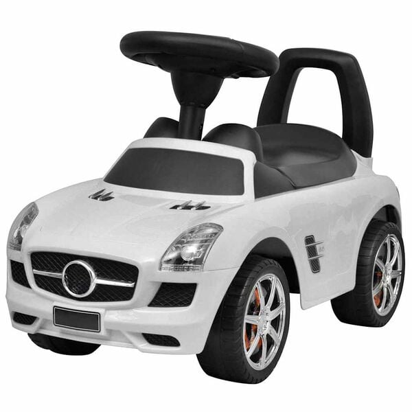 vidaXL Voiture à pousser par pieds pour enfants blanc