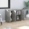 vidaXL Buffet Gris béton 102x33x75 cm Bois d'ingénierie