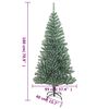 vidaXL Sapin de No&euml;l artificiel avec neige floqu&eacute;e vert 180 cm