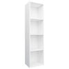 vidaXL Biblioth&egrave;que/Meuble TV Blanc 36x30x143 cm Bois d'ing&eacute;nierie