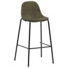 vidaXL Ensemble de bar 3 pcs Tissu Marron