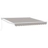 vidaXL Auvent r&eacute;tractable Gris clair 300 x 250 x 165 cm
