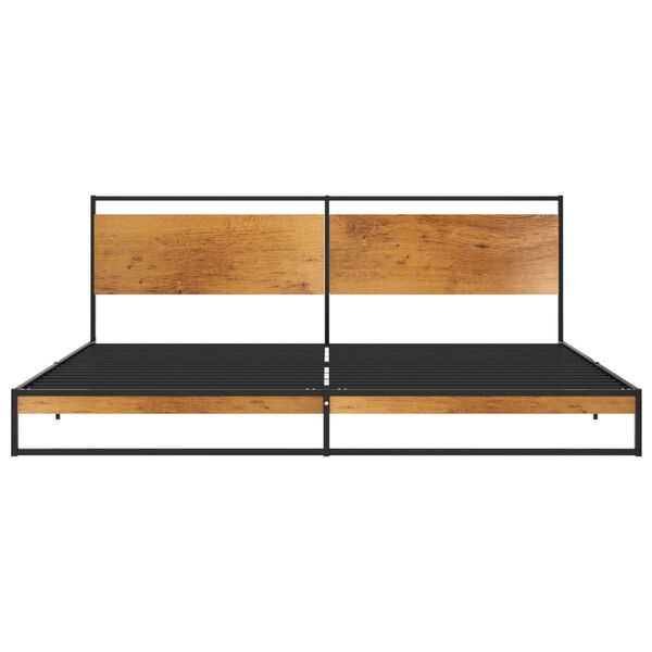 vidaXL Cadre de lit sans matelas m&eacute;tal 200x200 cm