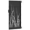 vidaXL Porte de Jardin Noir 85 x 200 cm Acier peint par poudre