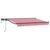 vidaXL Cadre de store manuel avec LEDs 3 x 2,5 m