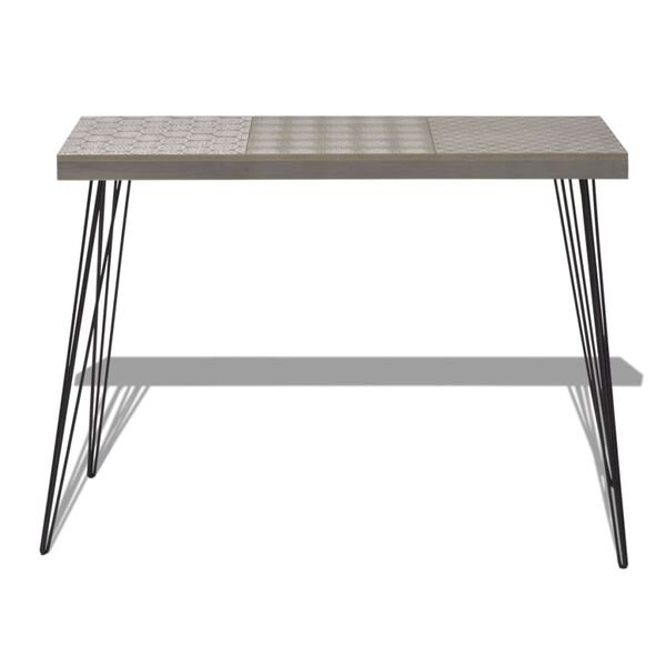vidaXL Table console 90 x 30 x 71,5 cm Gris