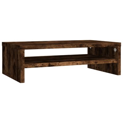 vidaXL Support de moniteur Chêne fumé 42x24x13 cm Bois d'ingénierie