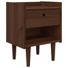 vidaXL Table de chevet BILBAO Caramel fonc&eacute; 45 x 35 x 59 cm