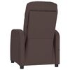 vidaXL Fauteuil de massage Marron fonc&eacute; Tissu