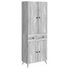 vidaXL 2 pc Sonoma gris