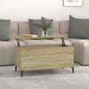 vidaXL Table basse Ch&ecirc;ne sonoma 90x44,5x45 cm Bois d'ing&eacute;nierie
