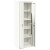 vidaXL Armoire de rangement avec stockage 2 pcs Blanc 60 x 40 x 180 cm