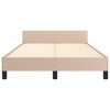 vidaXL Cadre de lit sans matelas cappuccino 120x190 cm similicuir